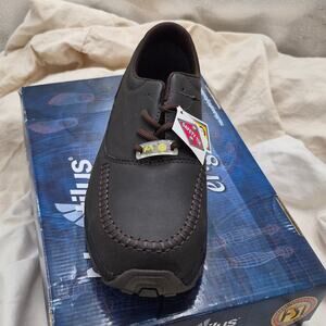 NEW Nautilus Safety Footwear N1645 men's steel toe moc toe oxford shoes size 10